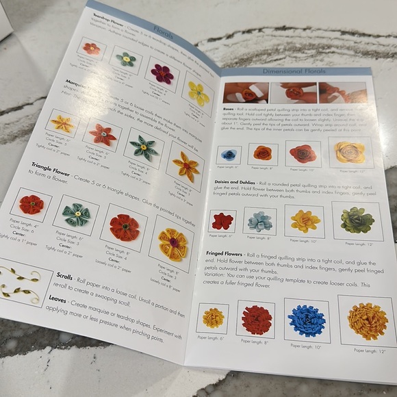 3 Birds Studio Quilled Cardmaking Kit Graceful Season Collection w/ Dime Florals - Picture 7 of 7